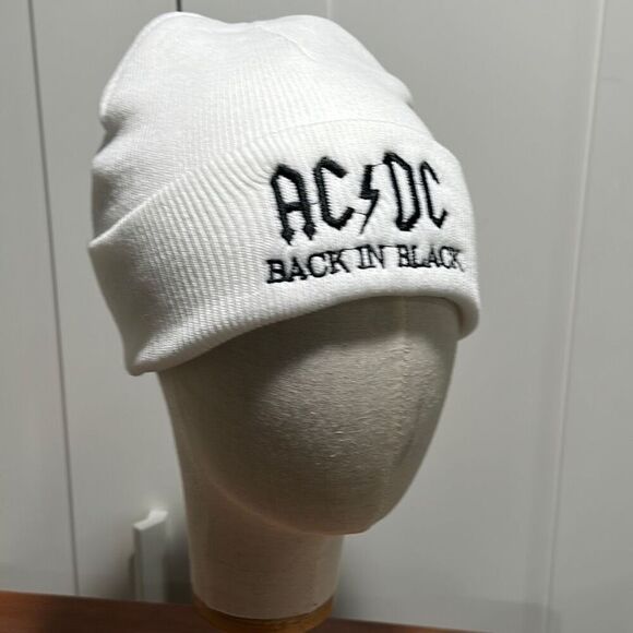 Brand New!! AC/DC Back in Black stocking cap - Picture 1 of 5